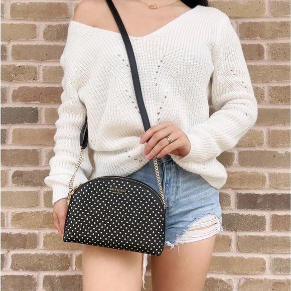 Kate Spade Spencer Double Zip Dome Crossbody Chain - Picture 2 of 6